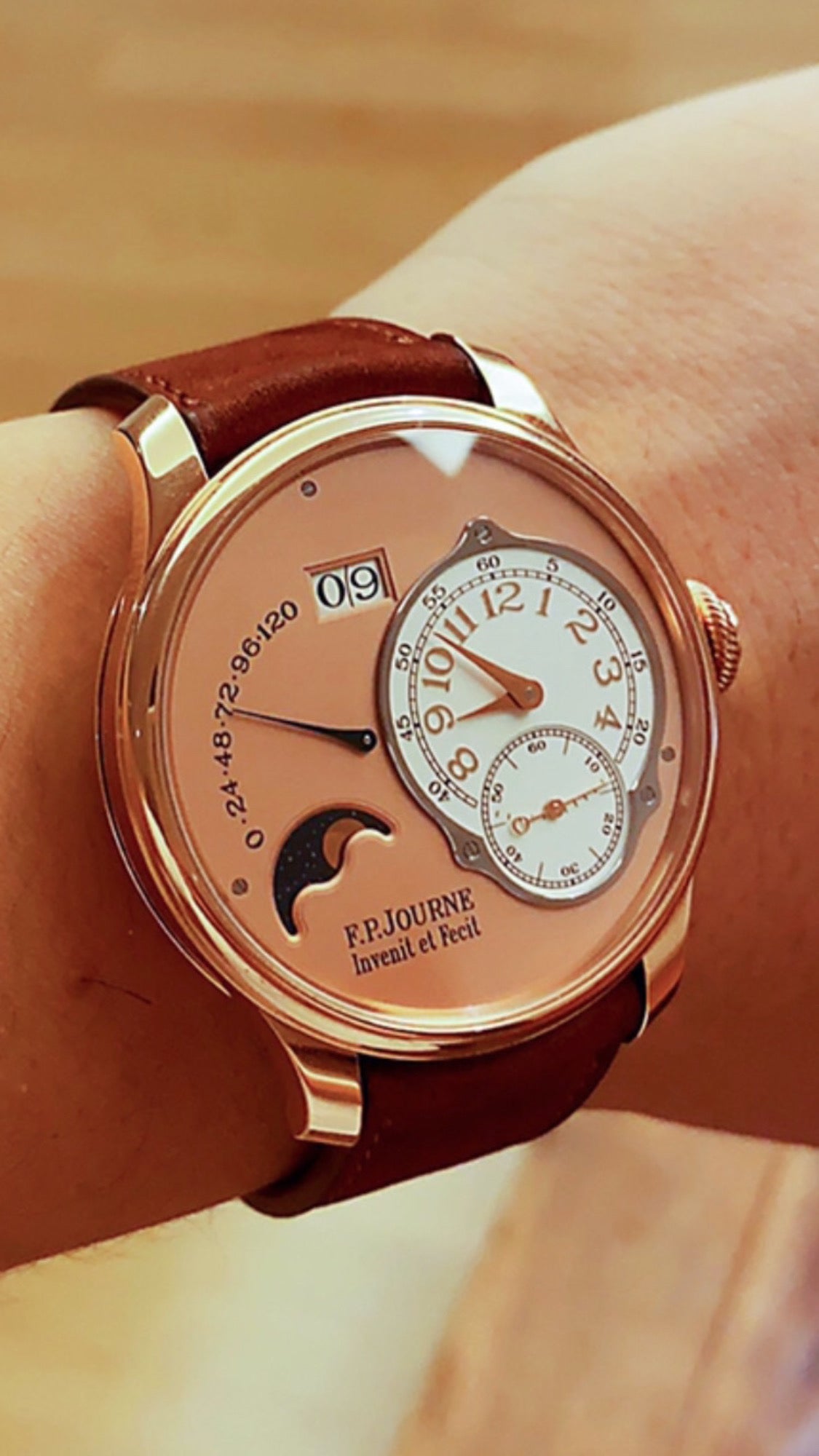 Bracelet anses courbes noisette