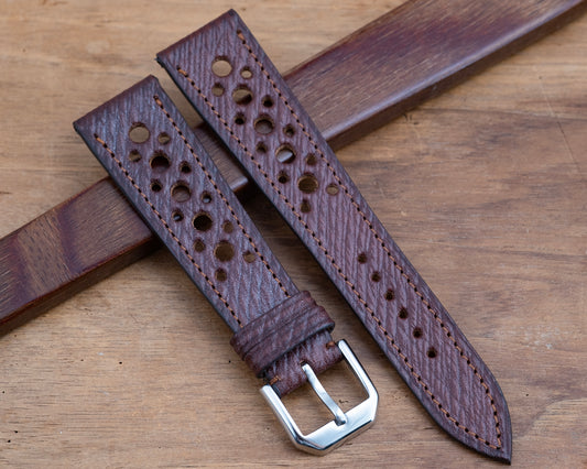 Watch Bands imperial leather Mahogany brown rally