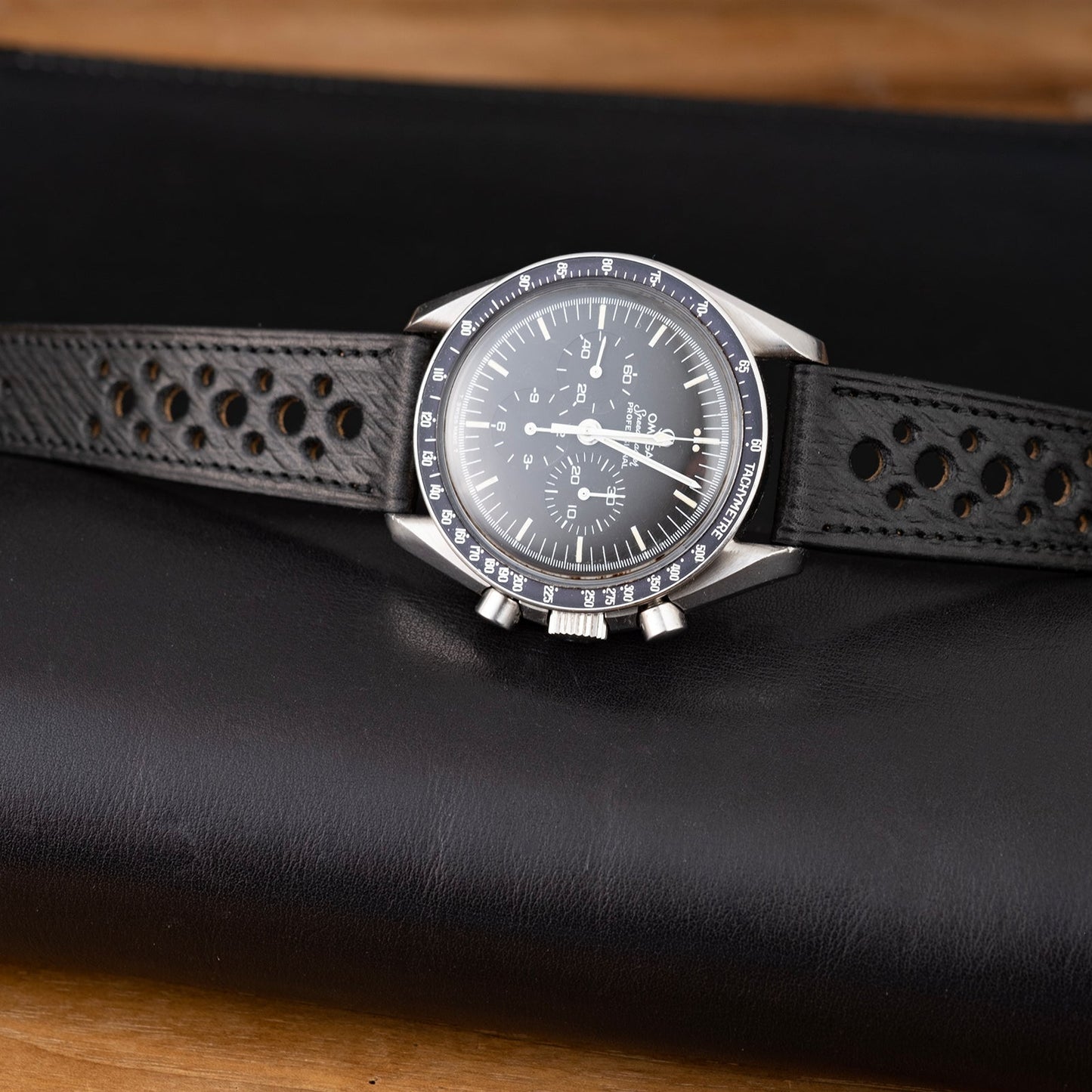Bracelet cuir imperial Noir rallye