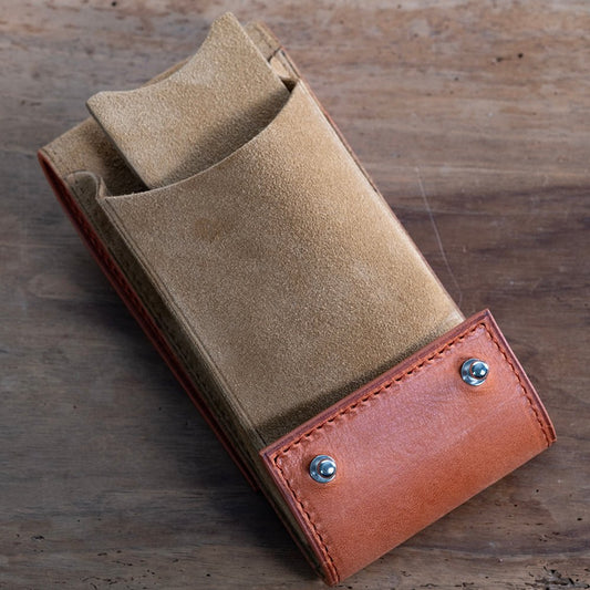 Tuscany brick single watch pouch - Atelier Romane