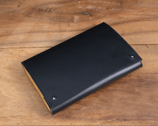 Pochette 3 Montres veau grainé noire