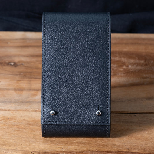 Etui une montre veau grainé noir