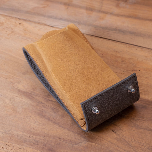 Etui une montre pigskin marron