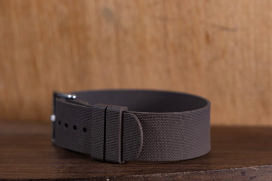 Watch Bands One piece fkm rubber Brown