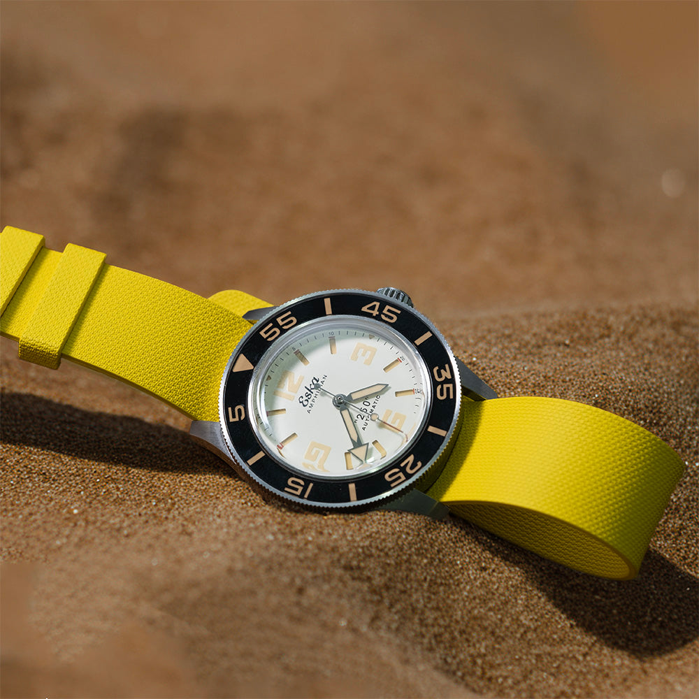 Bracelet une pièce fkm rubber Jaune