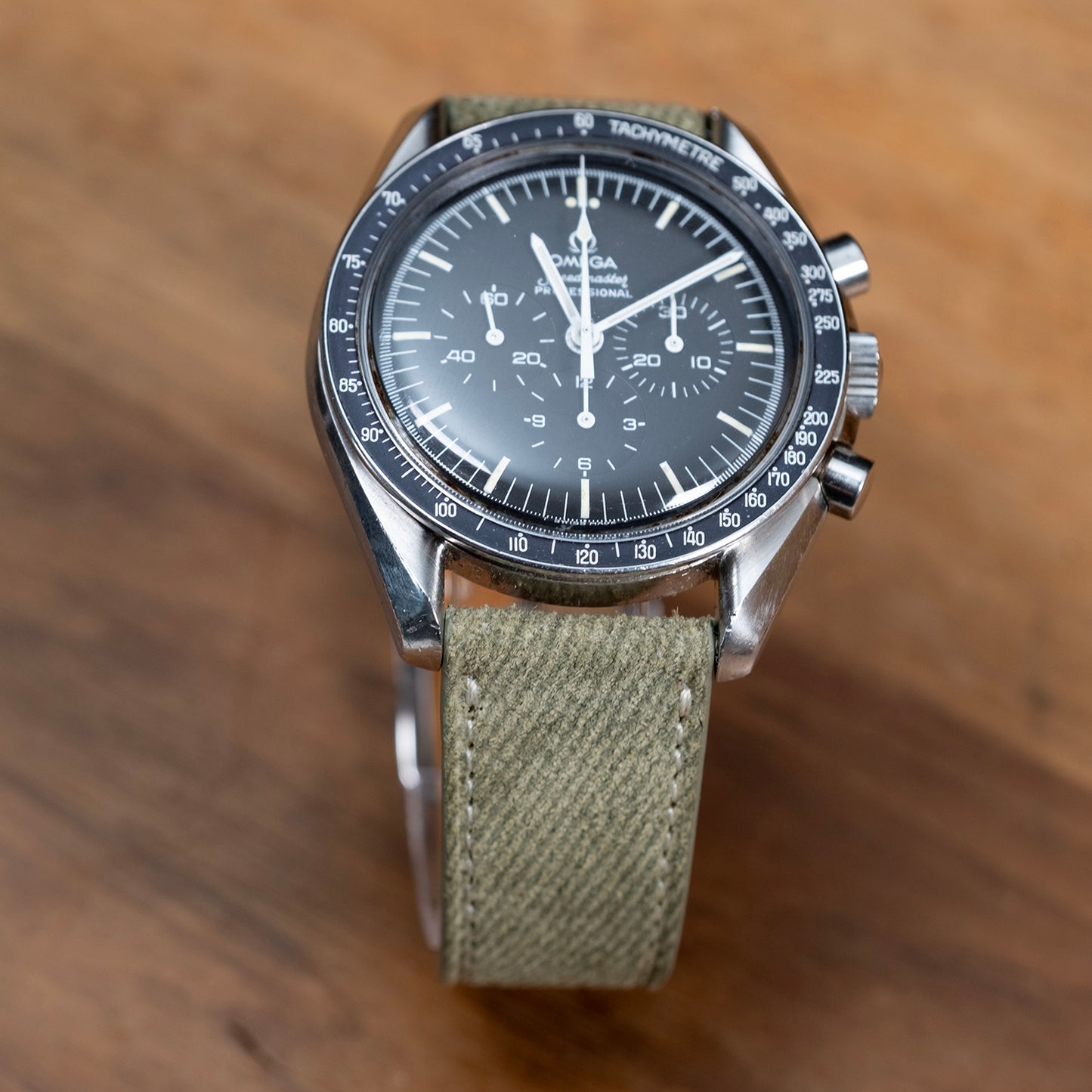 Watch Bands green denim suede