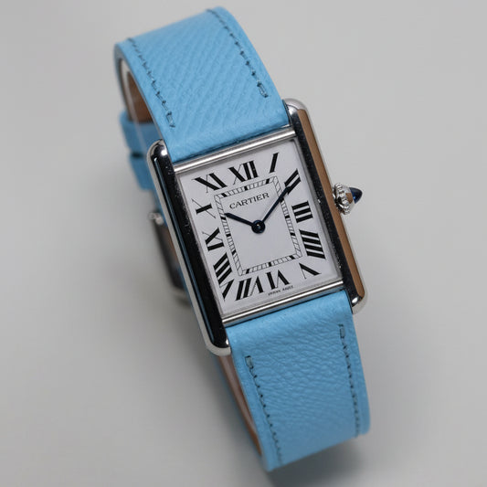 Watch Bands Azure blue Calf