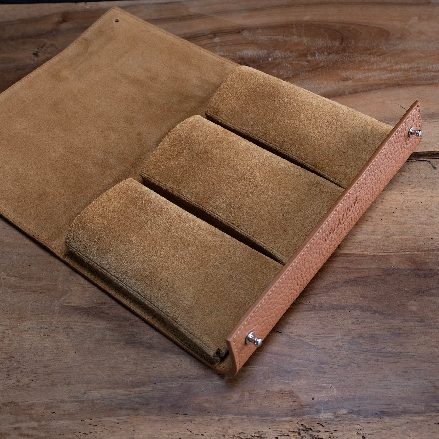 Pochette 3 Montres taurillon naturel - Atelier romane