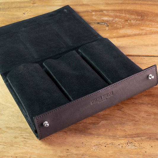 Pochette 3 Montres noire - Atelier romane