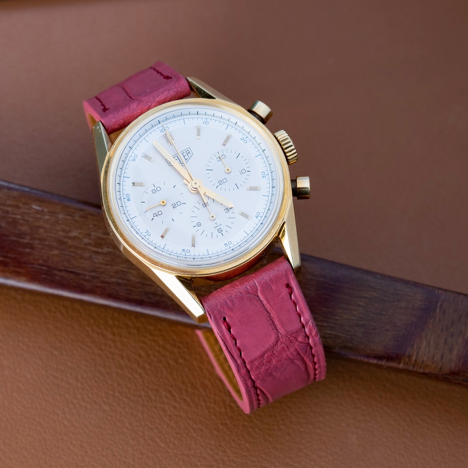 Bracelet pour Montre Cuir Bleu 16 mm style croco Bracelet pour Montre Cuir Bleu 16 mm style croco
