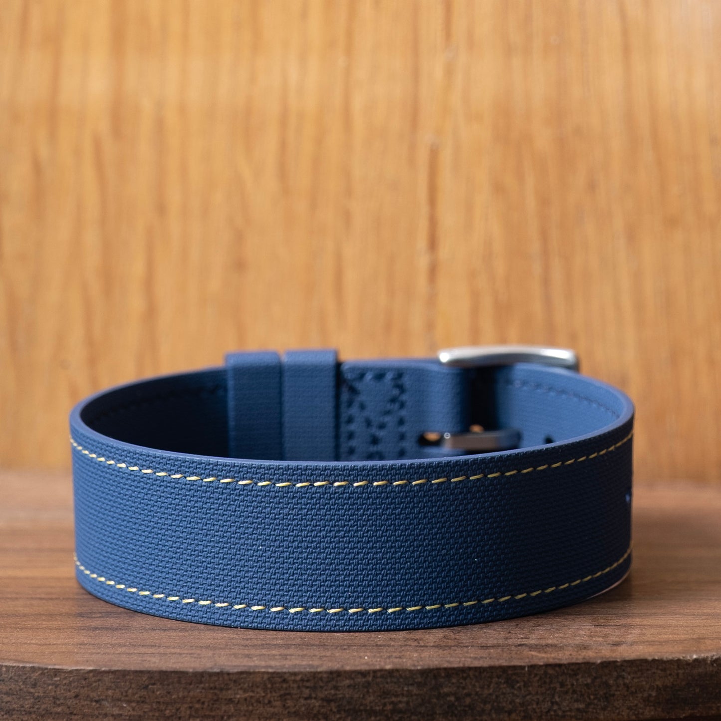 Watch Strap One piece fkm rubber blue couture yellow