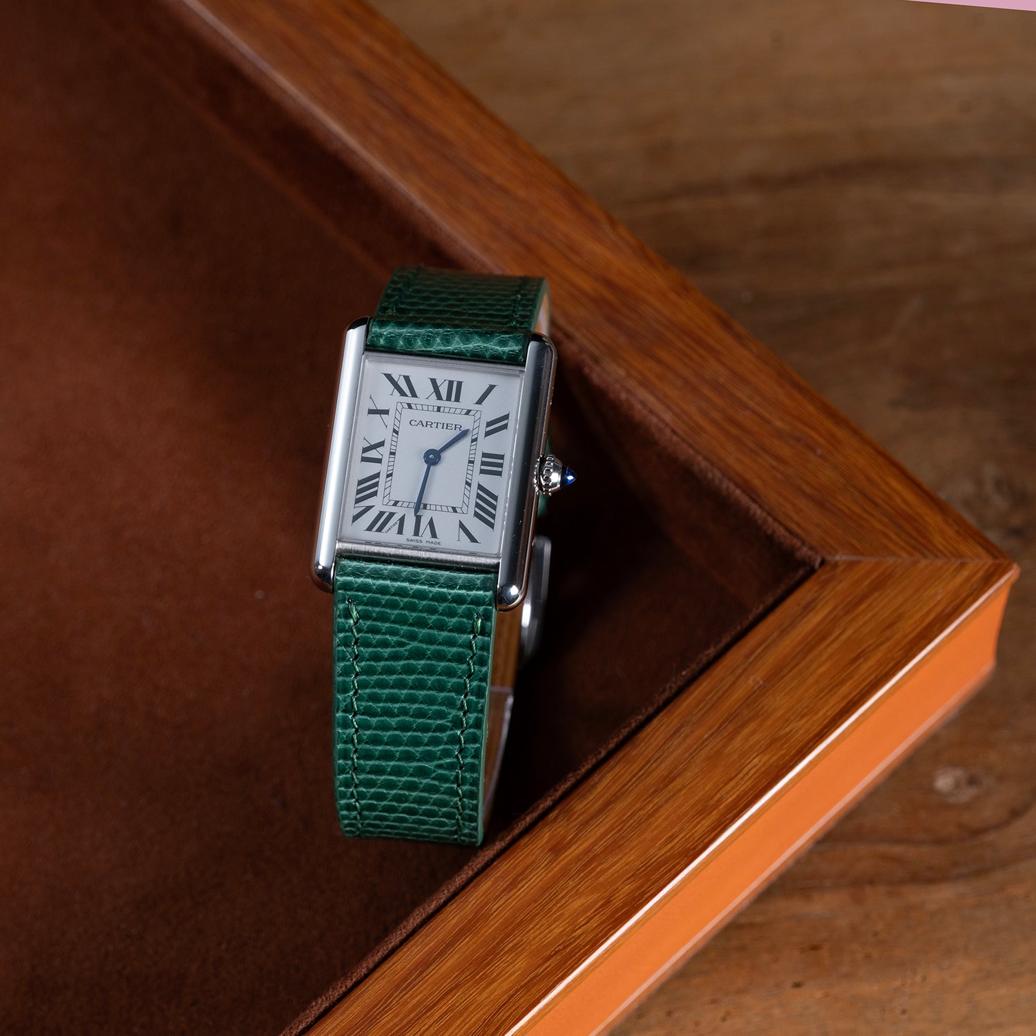 Watch Strap lizard emerald