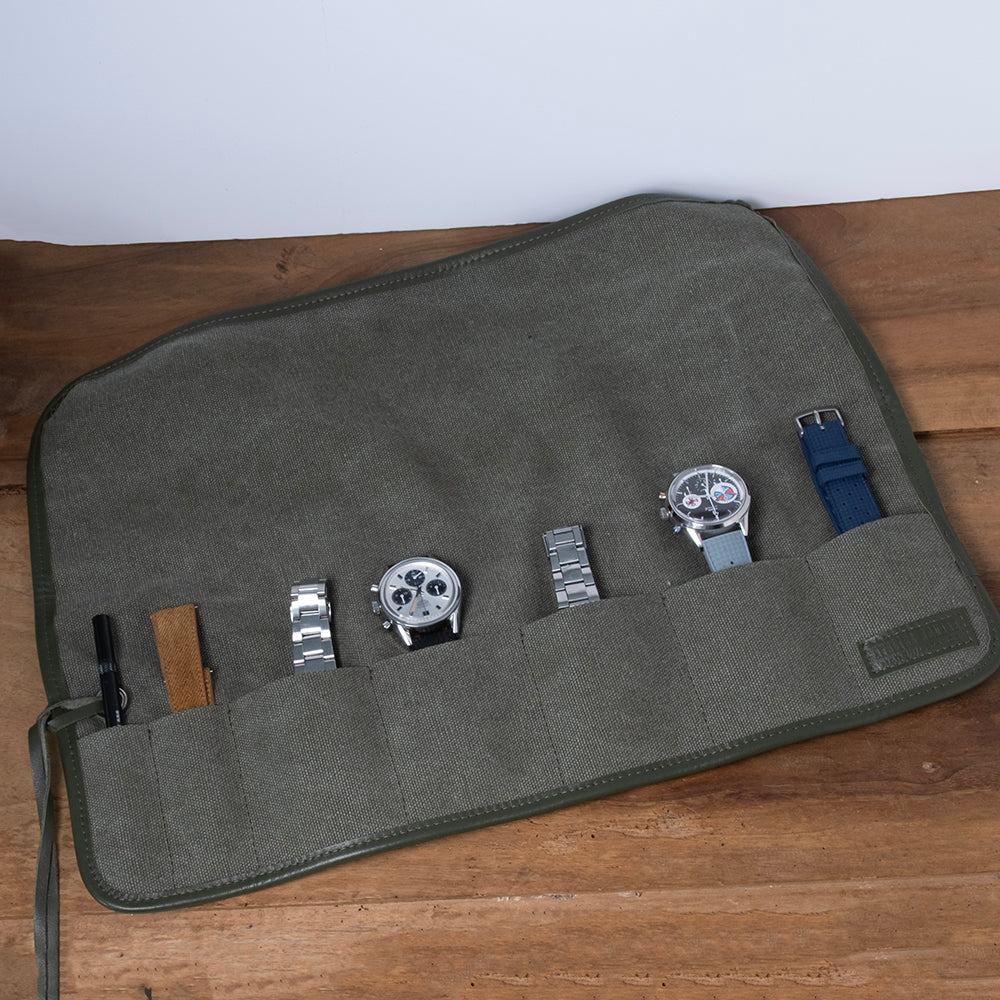 Marmotte Leather-Look Denim Watch Strap (5-Watch)