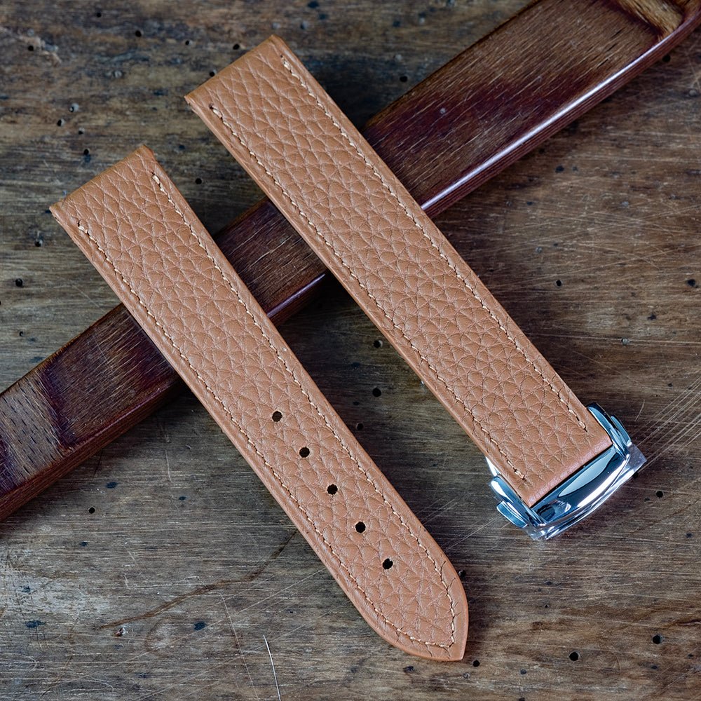 Watch Strap natural taurillon for omega folding clasp - Atelier romane