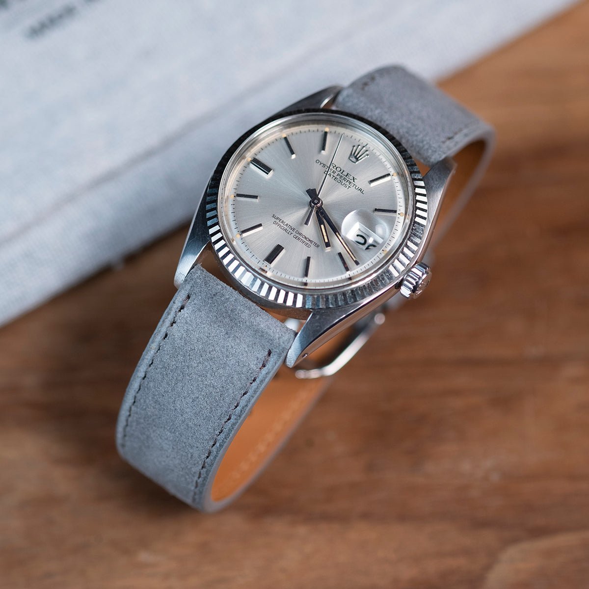 Watch Bands grey suede watch Atelier Romane Atelier romane