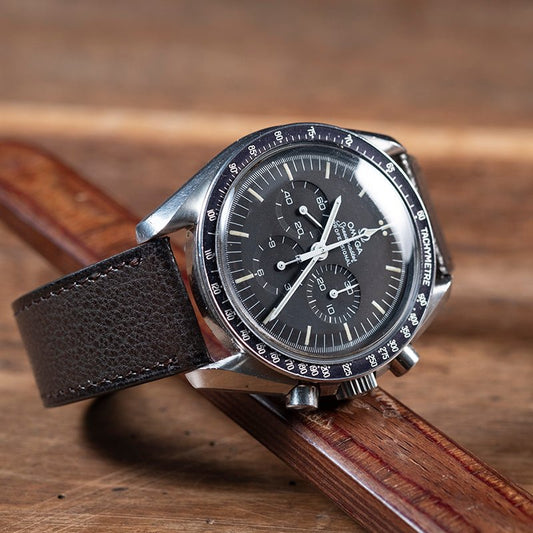 Watch Bands dark brown goat - Atelier romane
