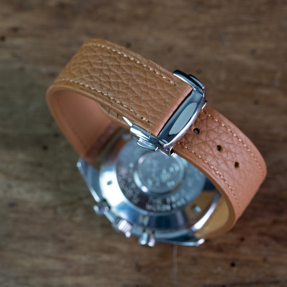 Watch Strap natural taurillon for omega folding clasp - Atelier romane