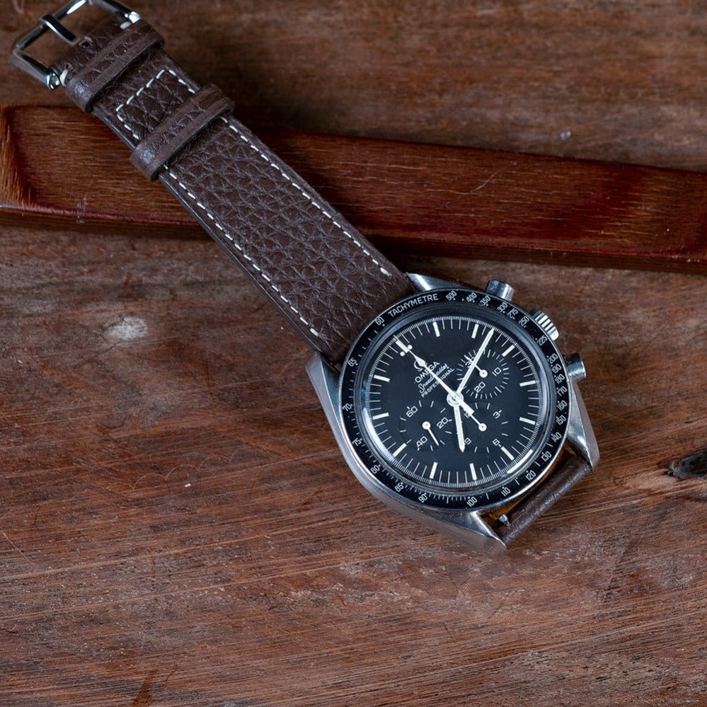 Watch Strap  taurillon chocolat -Atelier Romane