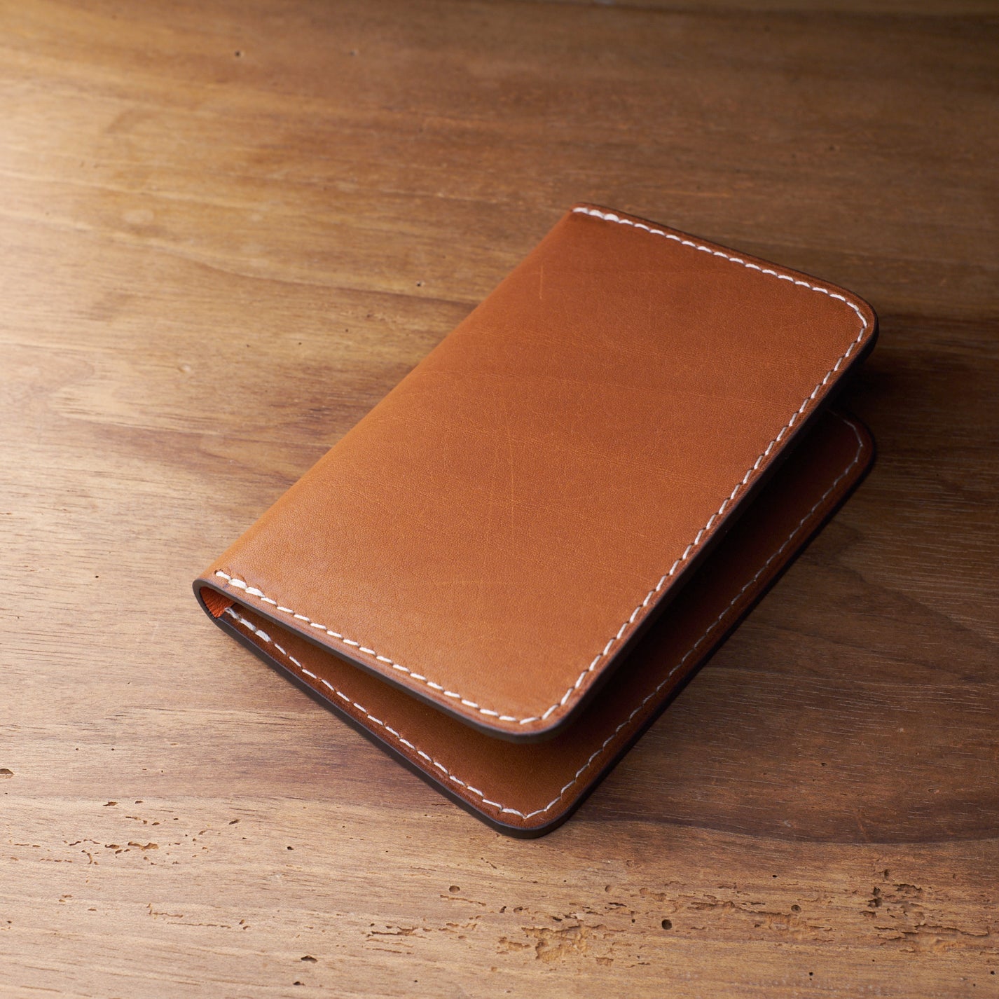 Card Holder - Tan /orange - Atelier romane