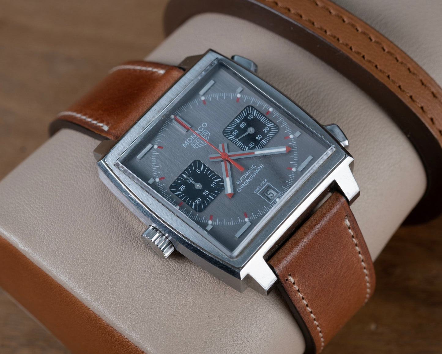 Watch Bands tag heuer buckle compatible tuscany brown - Atelier romane