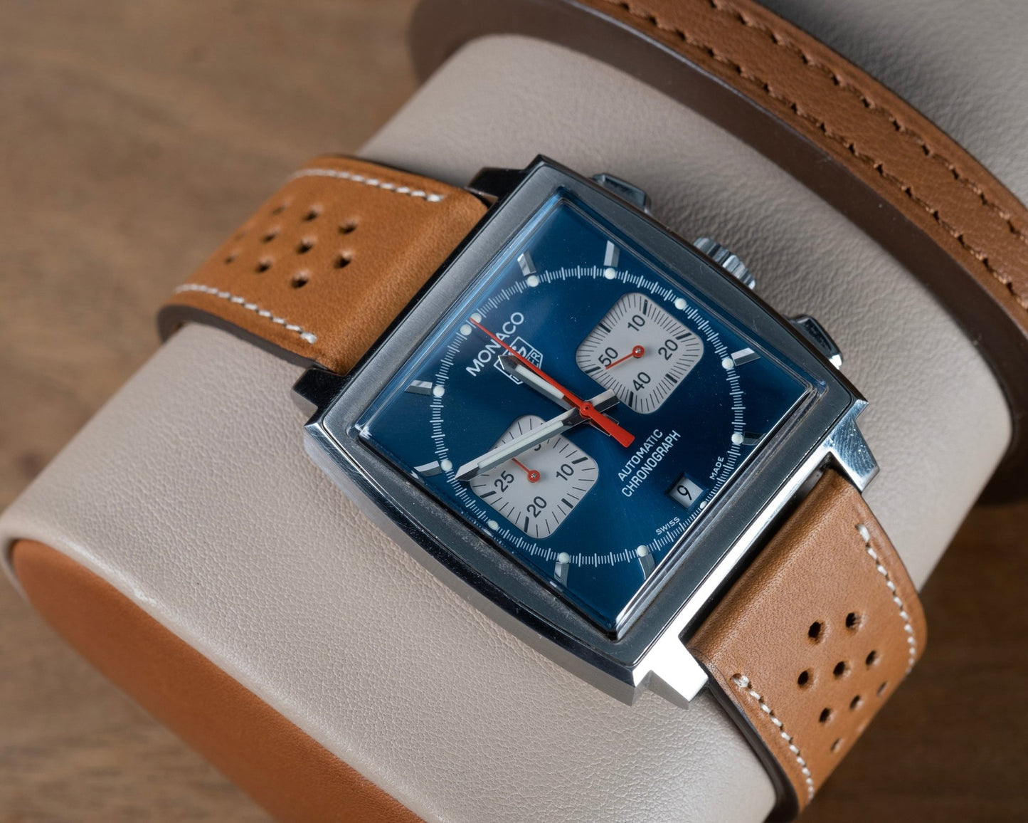 Bracelet compatible boucle tag heuer naturel - Atelier romane