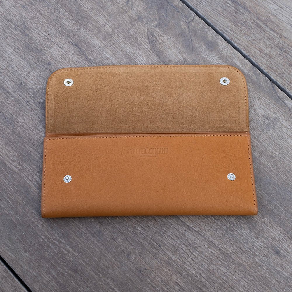 Pochette souple 2 montres naturel - Atelier romane