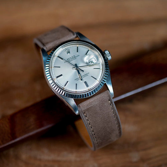 Bracelet de montre nubuck taupe