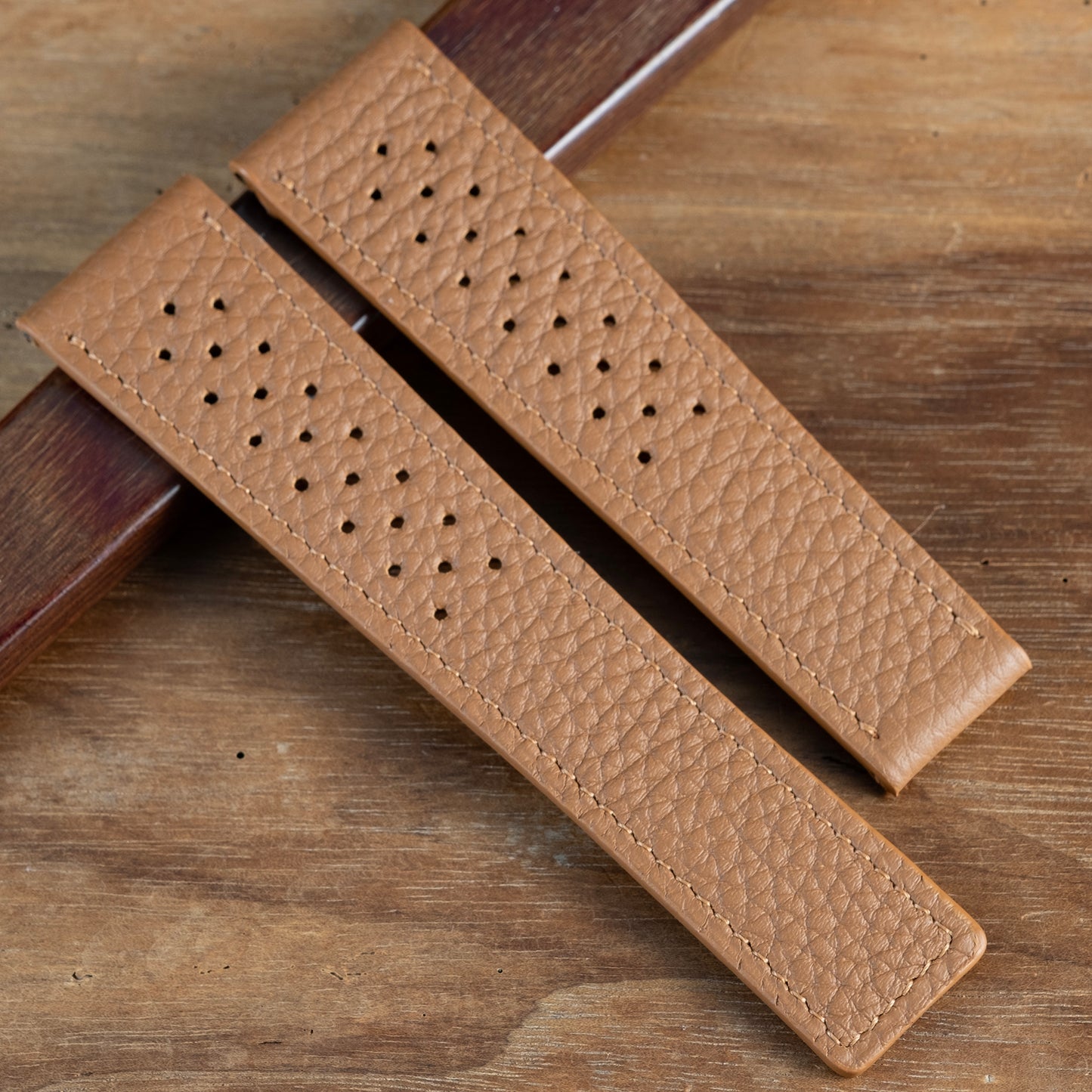 Watch Strap tag heuer buckle compatible  Bull calf gold
