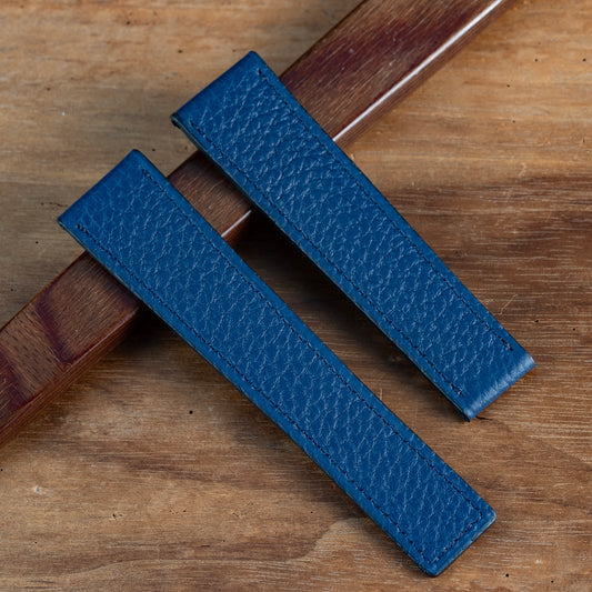 Bracelet compatible boucle tag heuer bleu