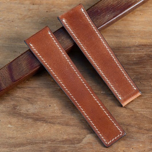 Watch Strap tag heuer buckle compatible  tuscany brown
