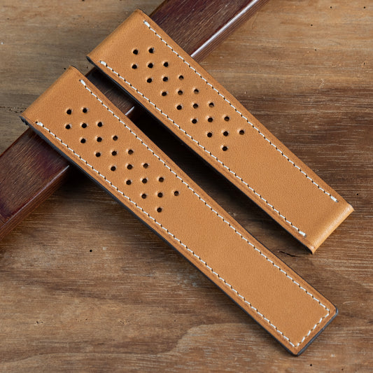 Watch Strap tag heuer buckle compatible  natural
