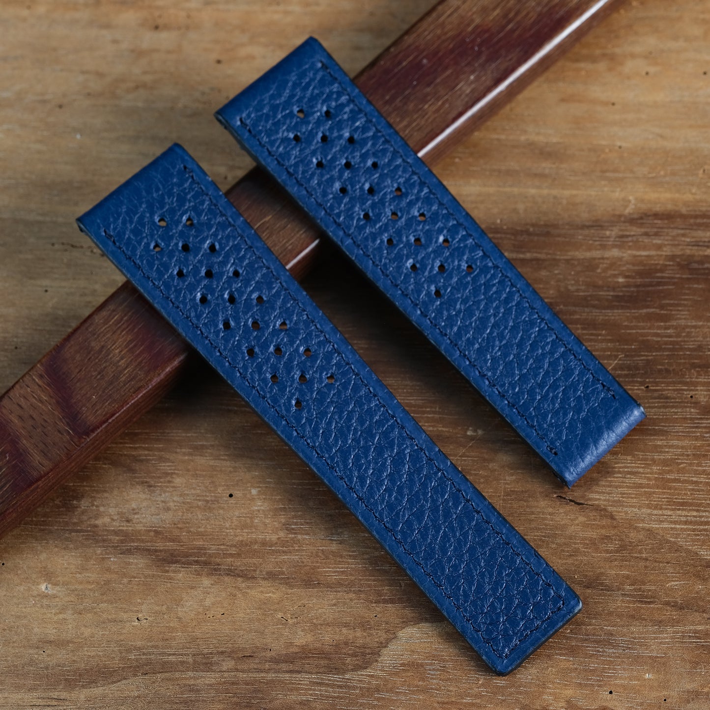 Watch Strap for tag heuer  monaco buckle compatible blue