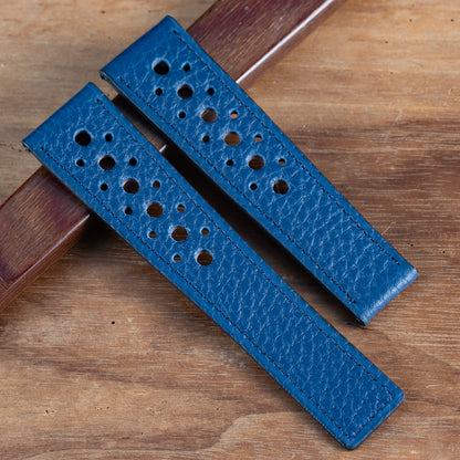 Watch Strap for tag heuer  monaco buckle compatible blue