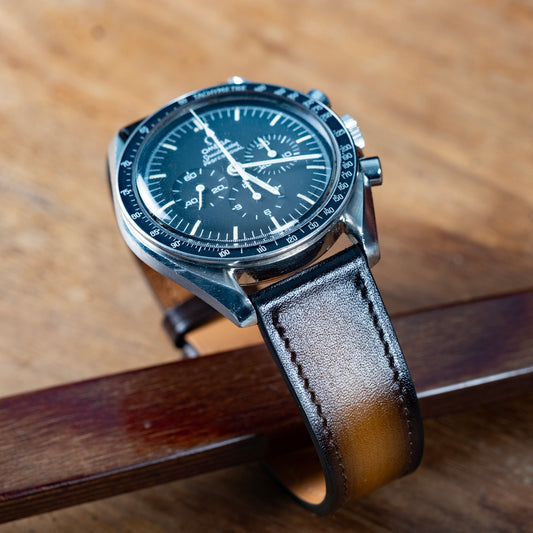 Watch StrapHand made patina cognac - Atelier romane