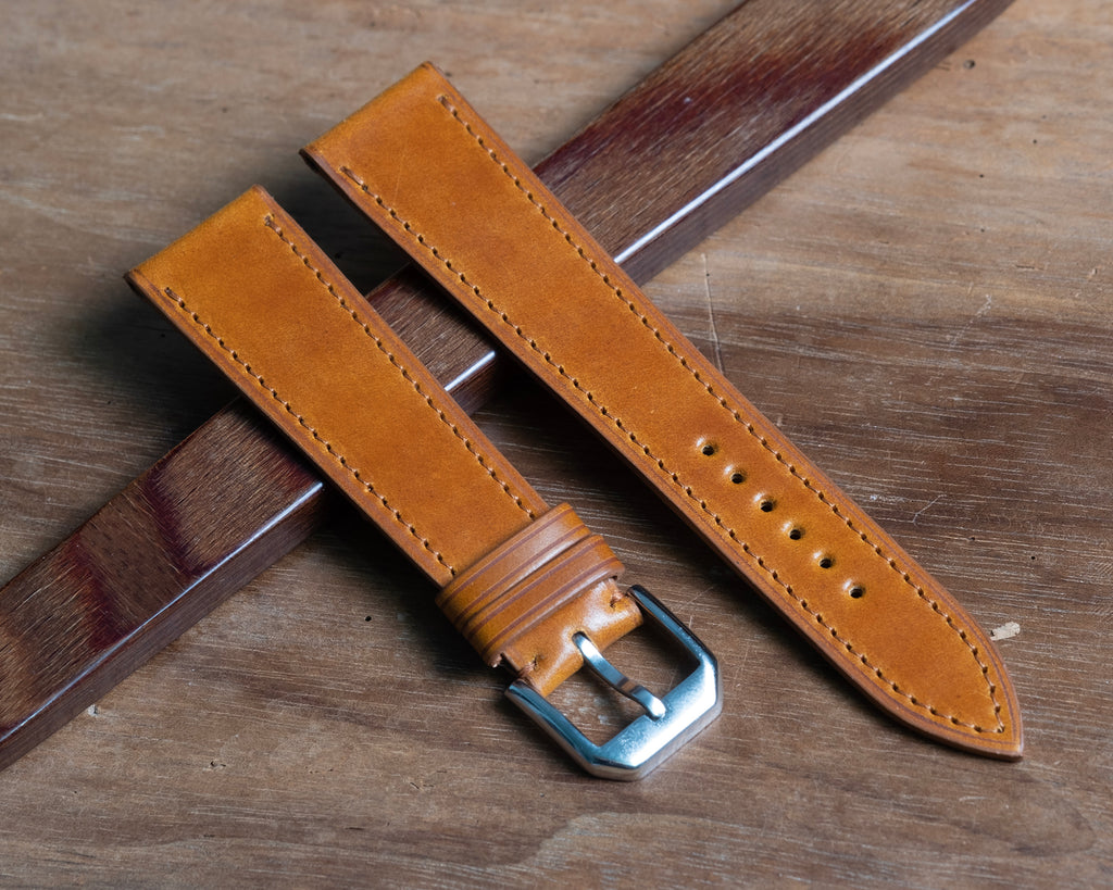 Watch Strap shell cordovan bourbon