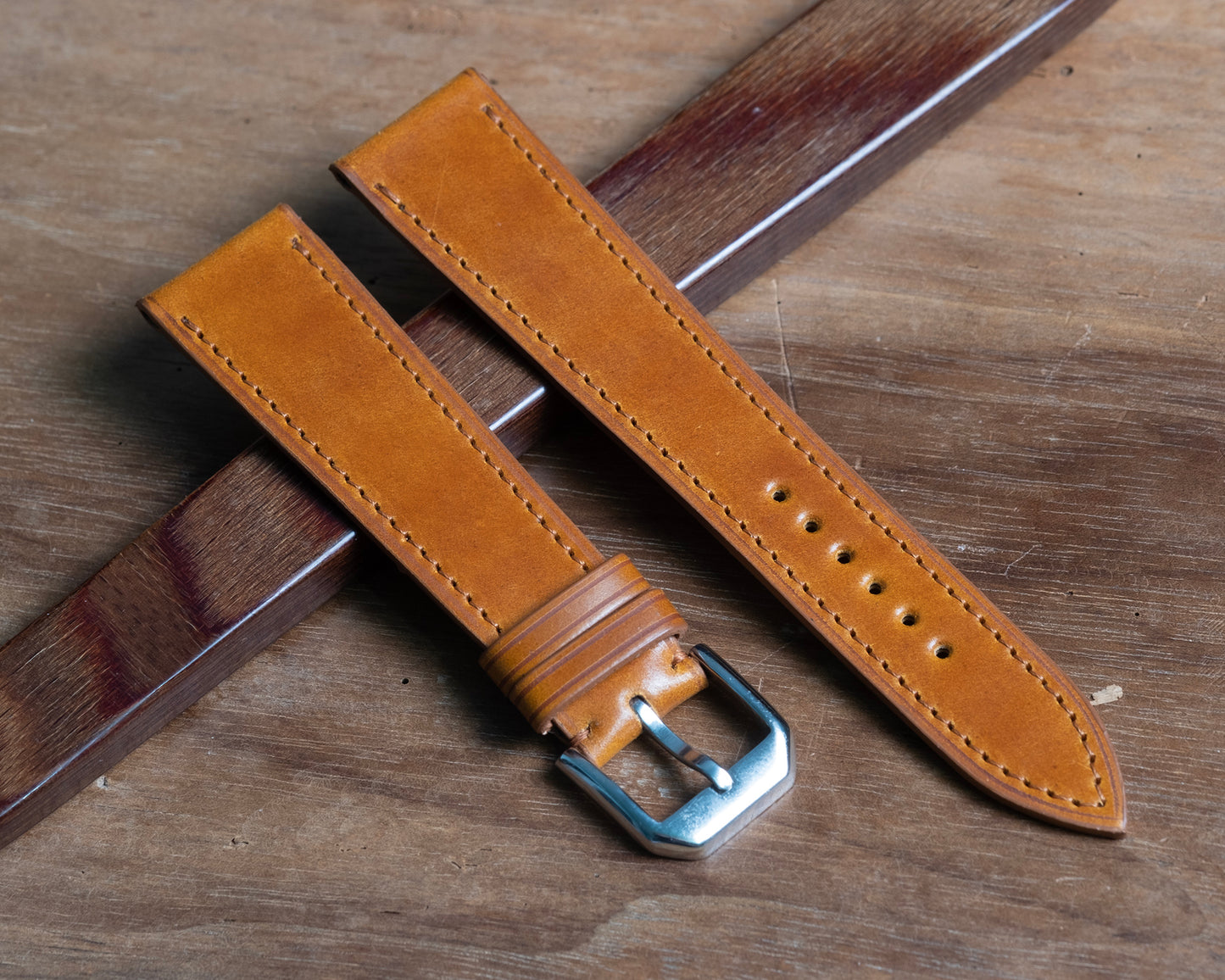 Bracelet de montre shell cordovan bourbon
