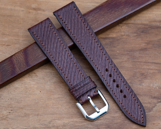Watch Strap mahogany brown imperial leather