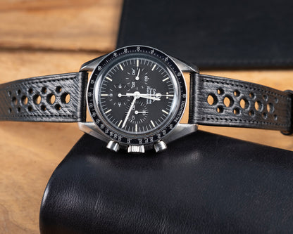 Watch Strap imperial leather Black rally