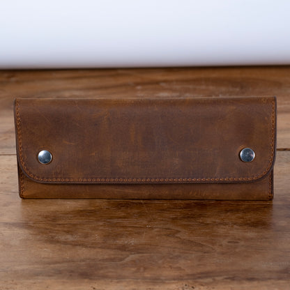 Soft case for 2 vintage suede leather watches
