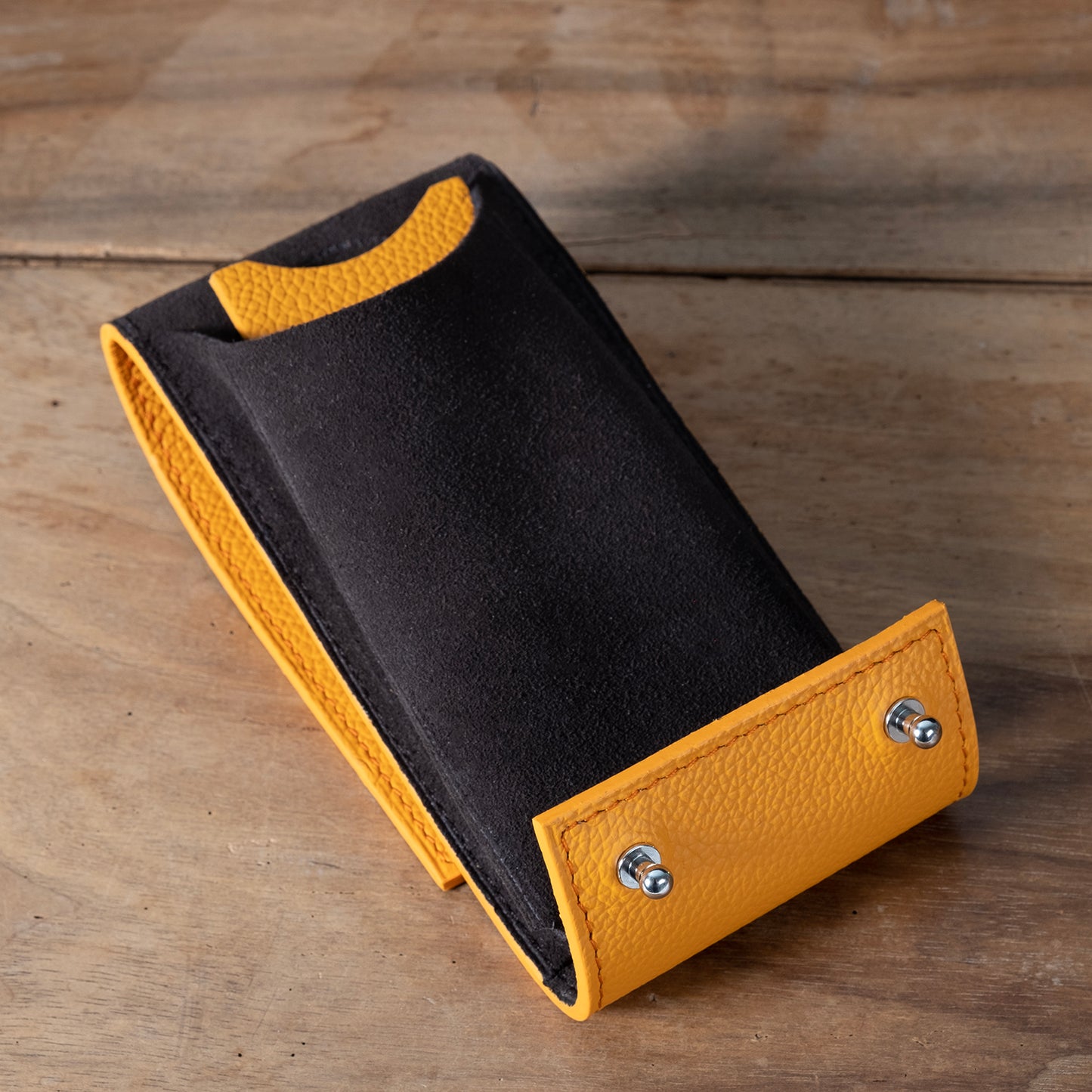 Orange watch case