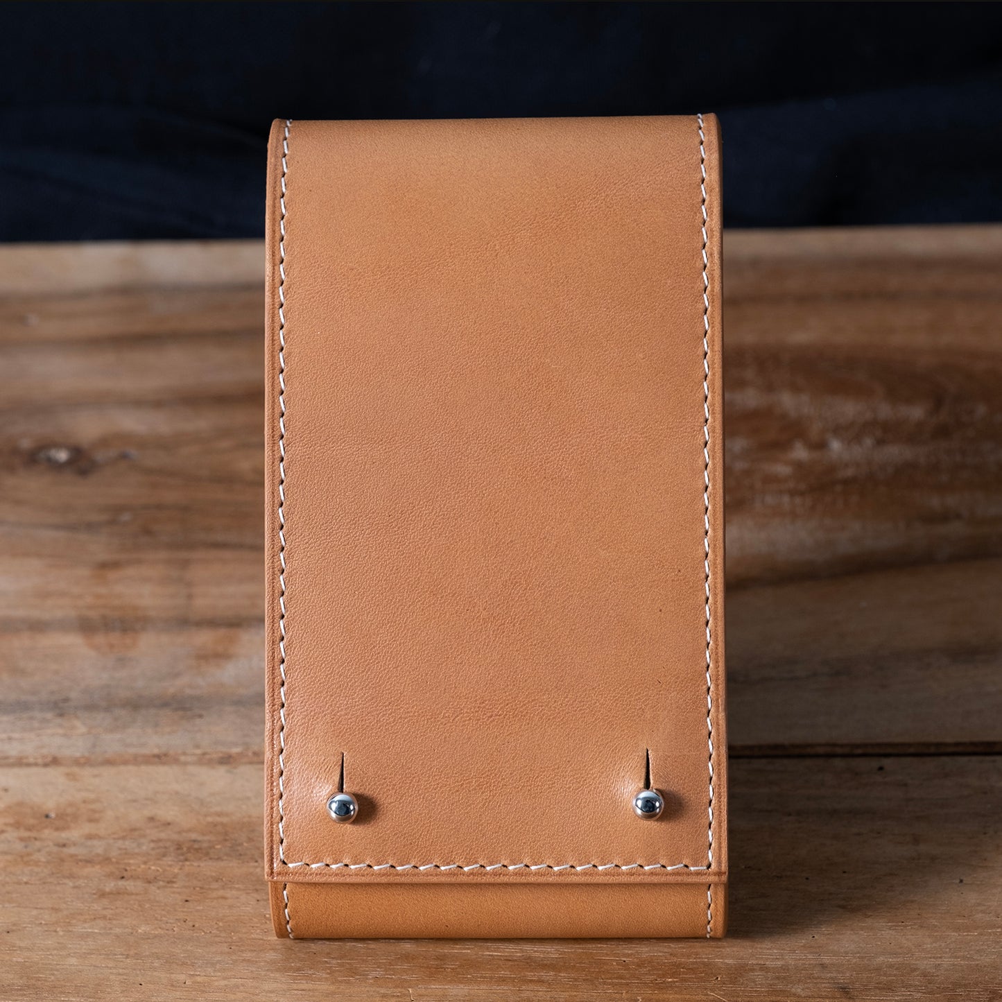 Etui une montre veau sellier naturel