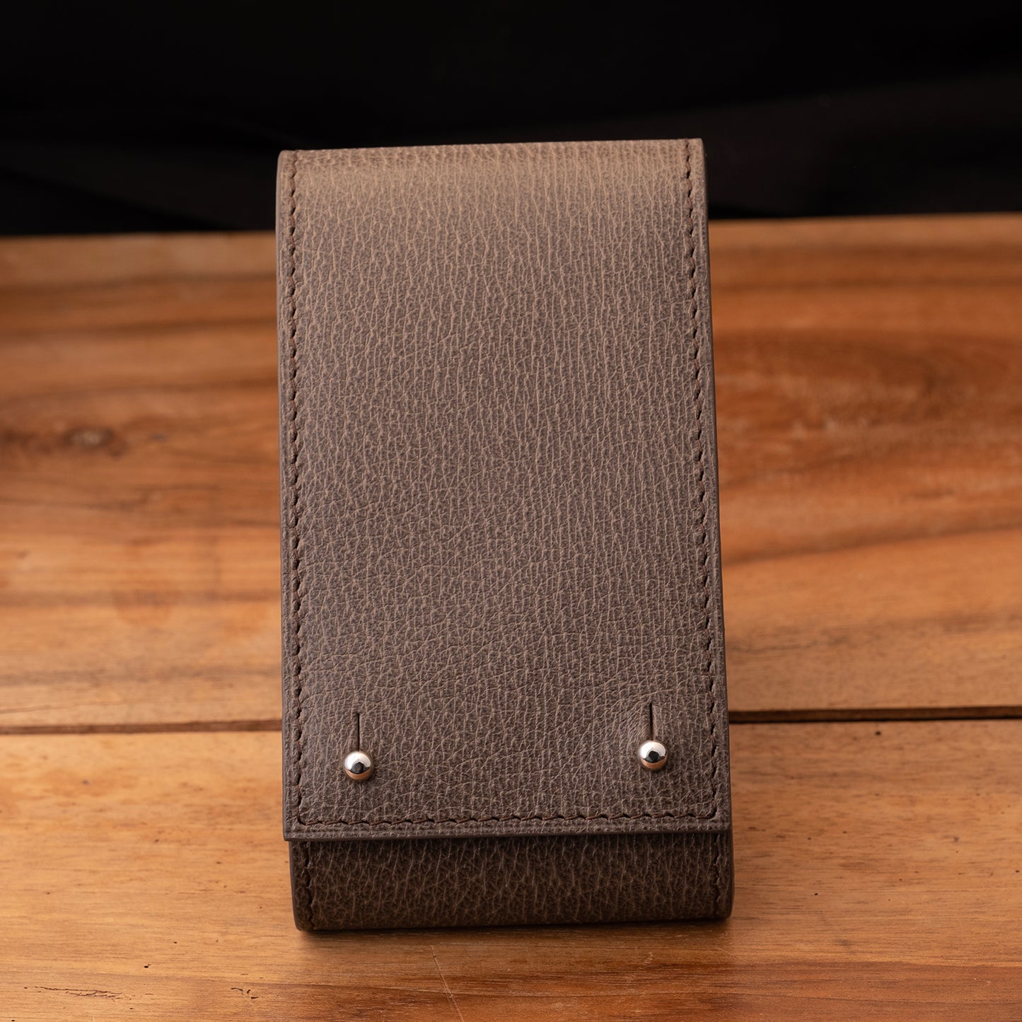 Etui une montre pigskin marron