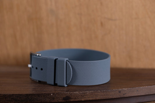 Watch Strap One piece fkm rubber Grey