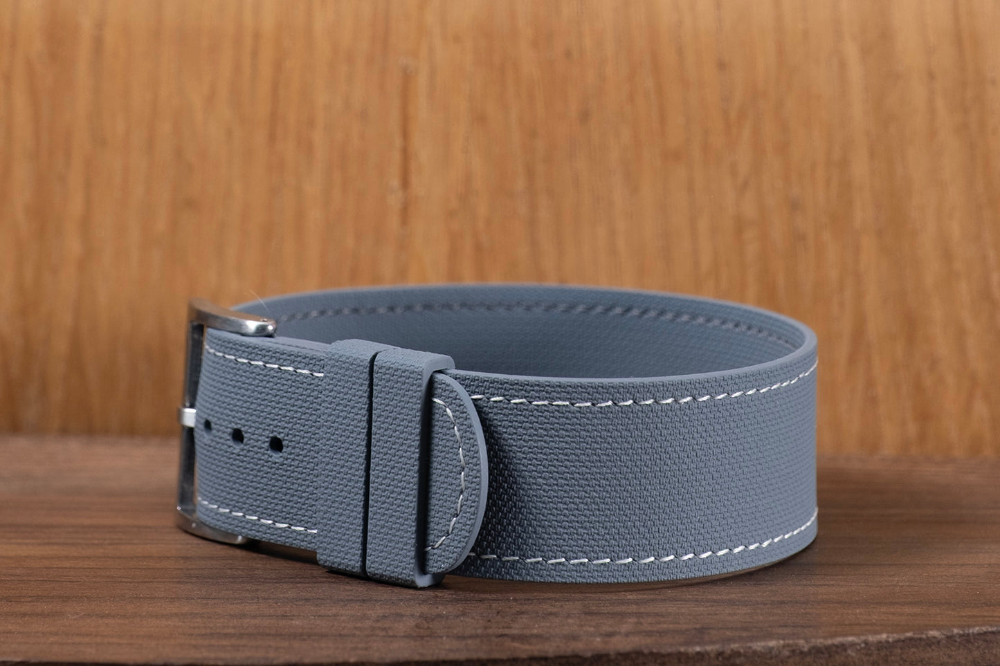 Watch Strap One piece fkm rubber Grey couture cream