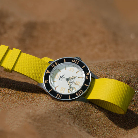 Bracelet une pièce fkm rubber Jaune