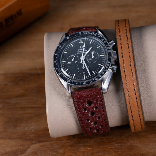 Watch Strap Pigskin burgundy
