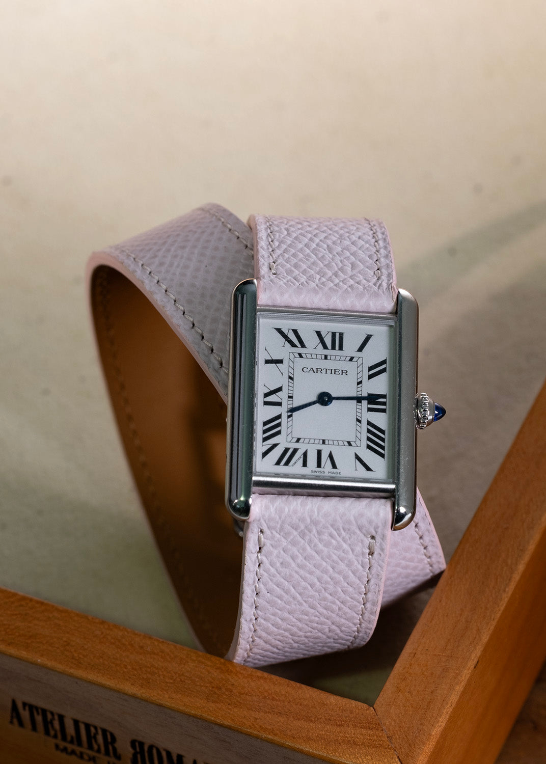 Double Tour Watch Bands Calf Pink