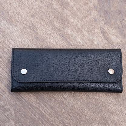 black Pigskin-look watch pouch - Atelier romane