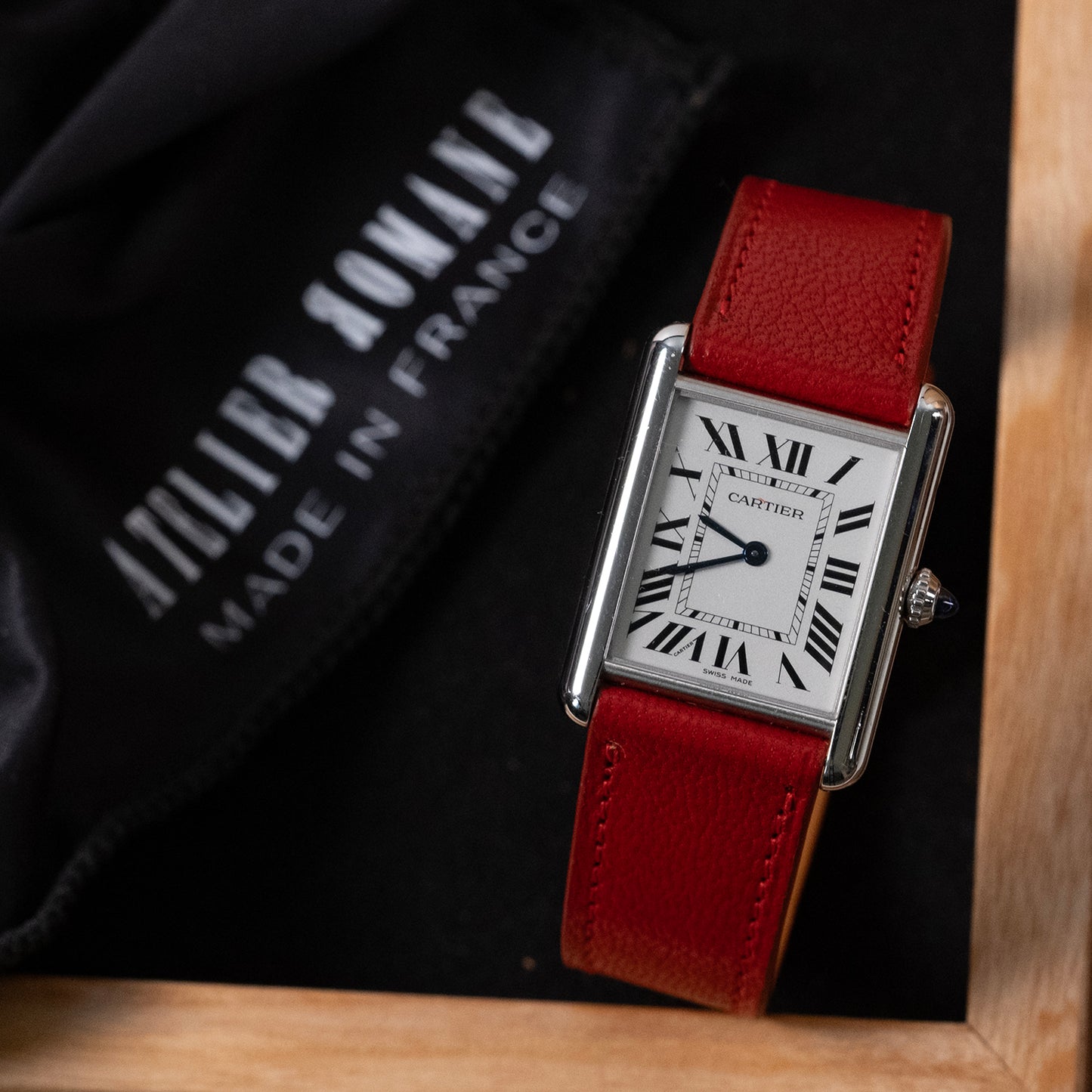 Red Goatskin Watch Bands