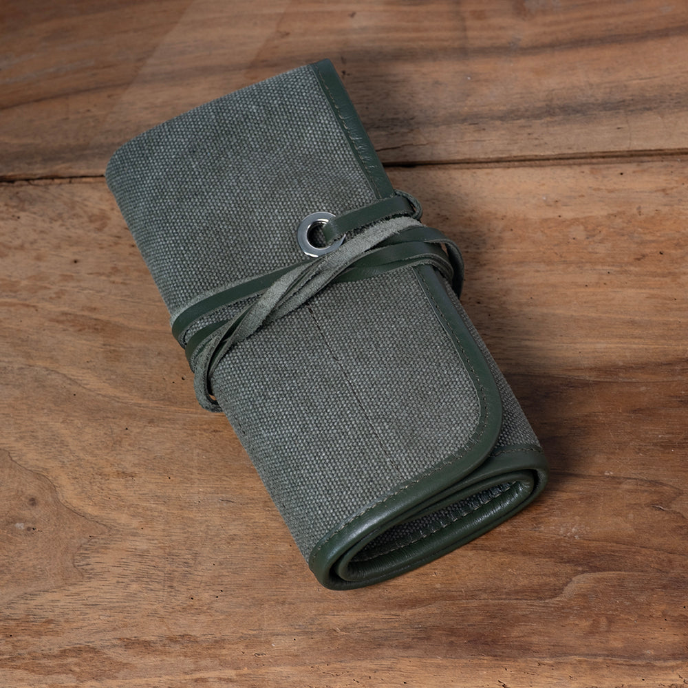 Marmotte Leather Strap Watch Set (5 Watches) - Khaki